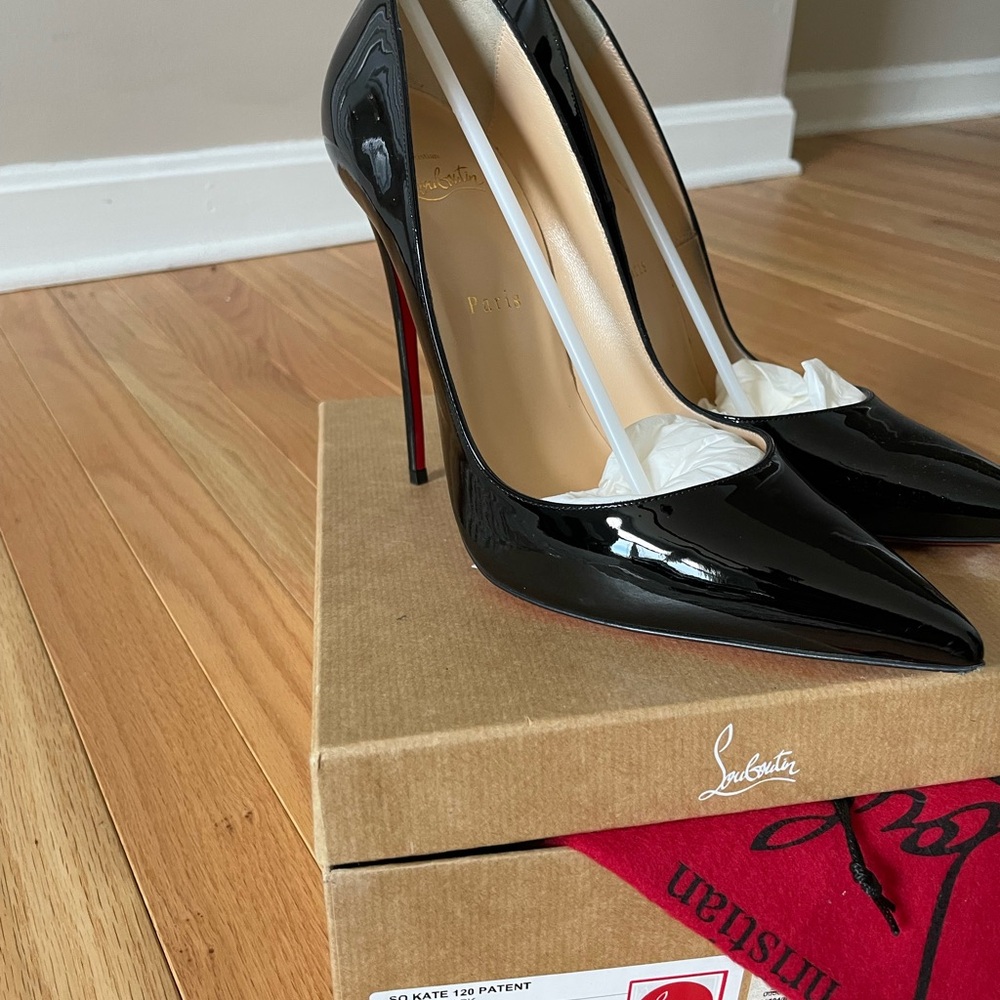 Christian Louboutin Black Patent Heels - So Kate